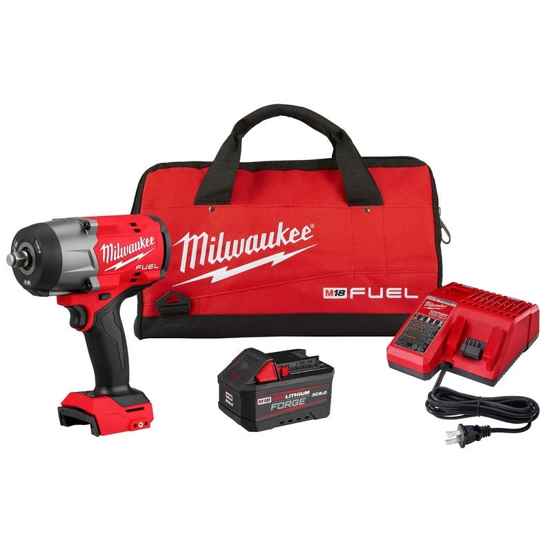 Milwaukee 2967-21F 1/2in High Torque Impact Wrench w/ Friction Ring REDLITHIUM? FORGE Kit