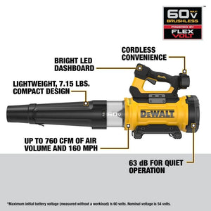 DEWALT DCBL777B 60V MAX High Power Brushless Blower (Tool Only)