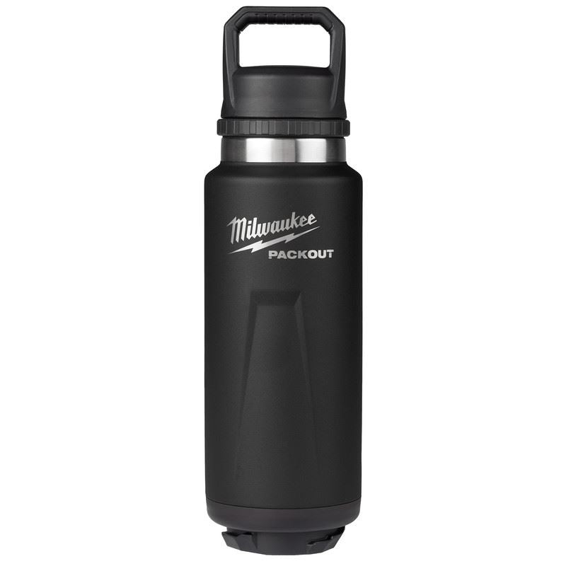 Milwaukee 48-22-8397B PACKOUT  36oz Insulated Bottle with Chug Lid - Black