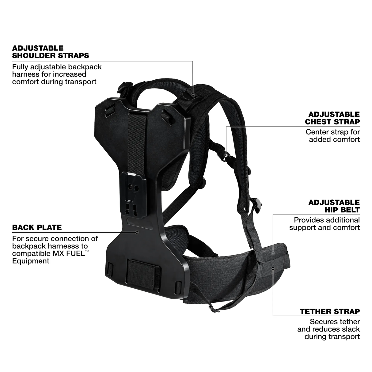 Milwaukee MX Backpack Harness Kit