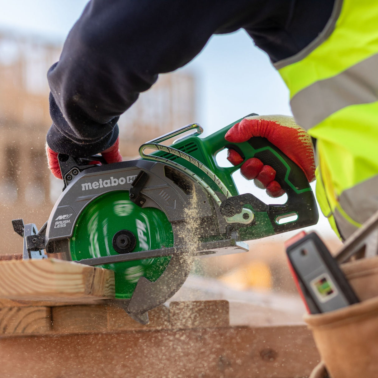 metabo HPT C3607DWAQ4M 36V MultiVolt 7-1/4 Inch Rear Handle Circular Saw (Tool Body Only)