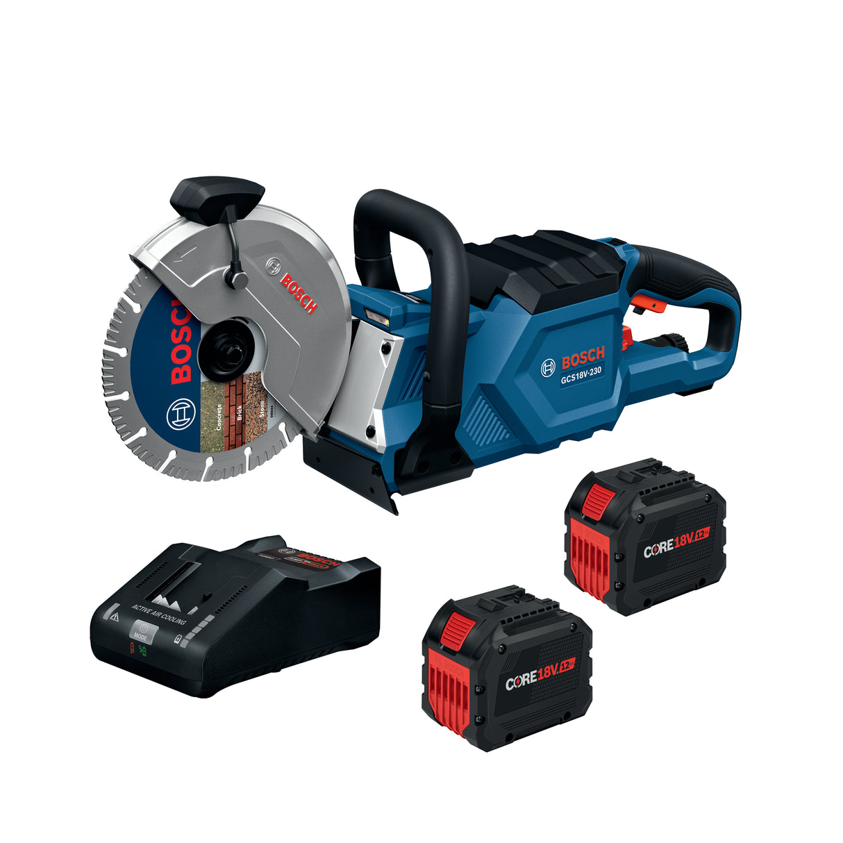 Bosch GCS18V-230N212 18V Brushless 9 In. Cutoff Saw Kit with (2) CORE18V® 12 Ah Batteries