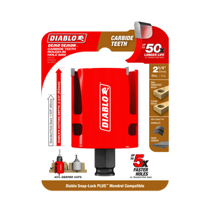 Diablo Demo Demon® Carbide Teeth Rough-In Hole Saws