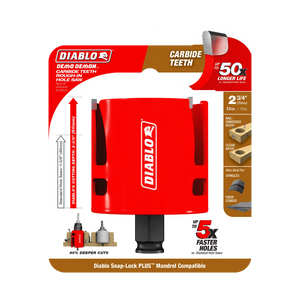 Diablo Demo Demon® Carbide Teeth Rough-In Hole Saws