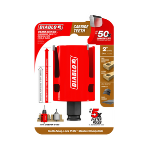 Diablo Demo Demon® Carbide Teeth Rough-In Hole Saws