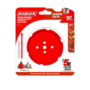 Diablo Demo Demon® Carbide Teeth Rough-In Hole Saws