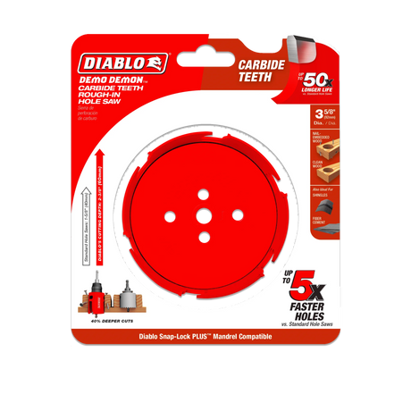 Diablo Demo Demon® Carbide Teeth Rough-In Hole Saws