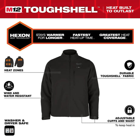 Milwaukee M100-21 M12™ Heated TOUGHSHELL™ Jacket