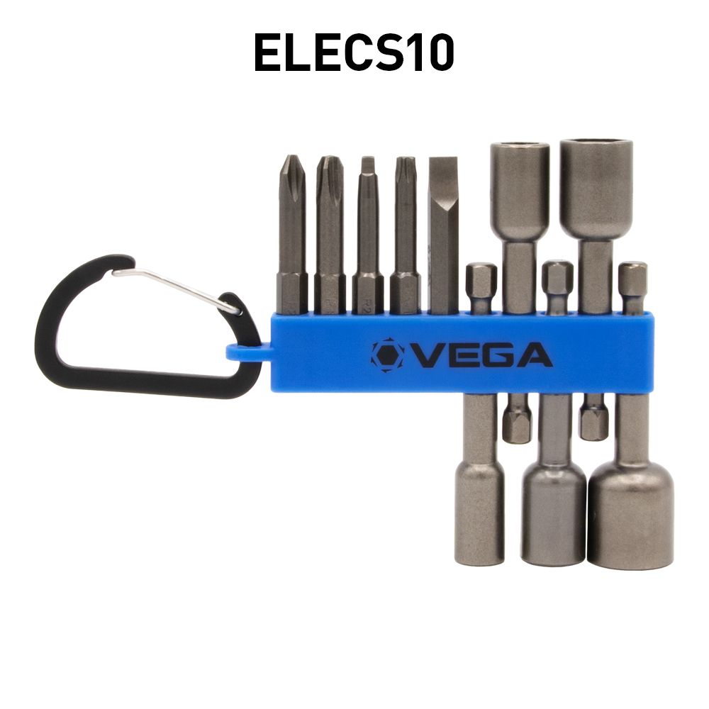 VEGA ELECS10 10PC ELECTRICIAN CARIBINER SET