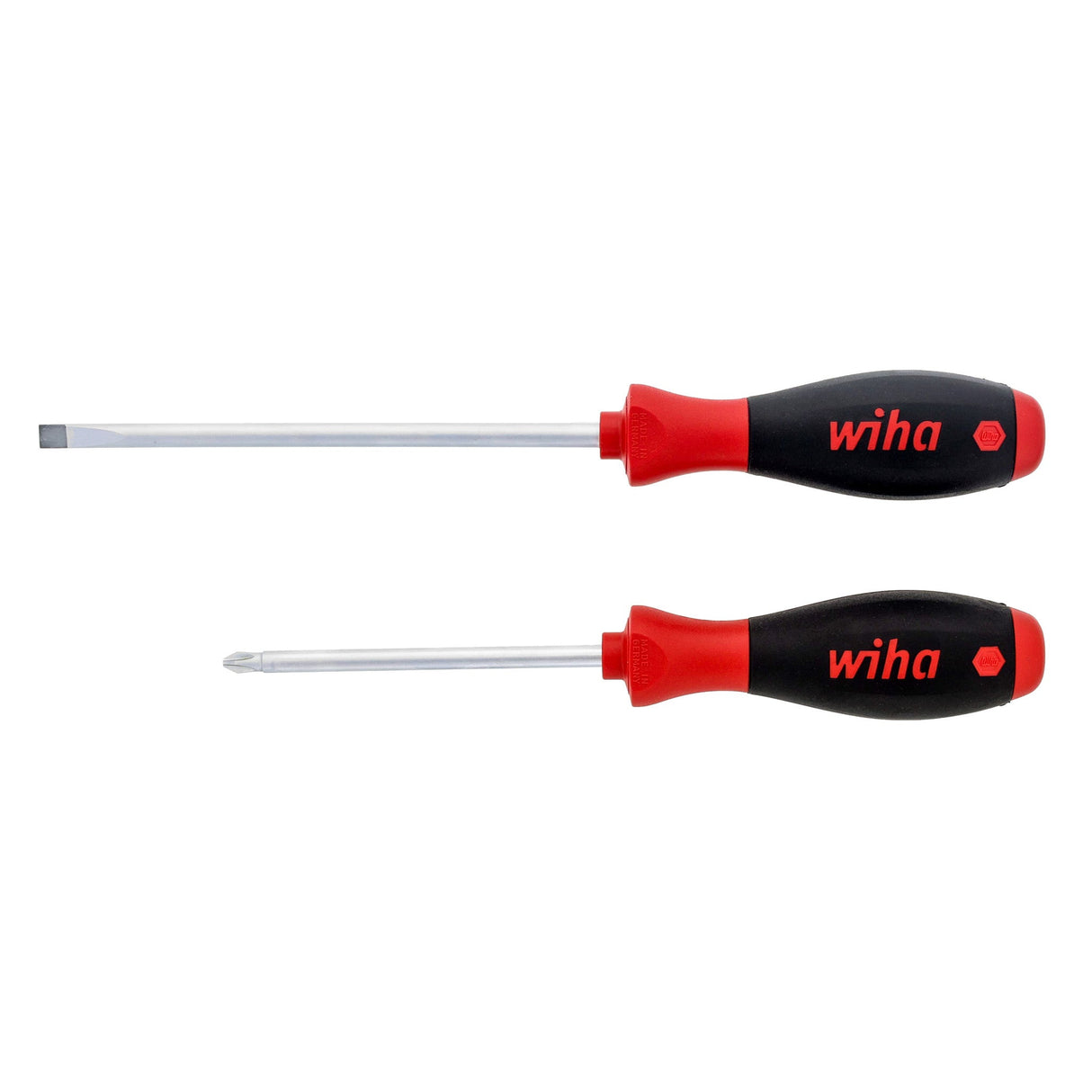 WIHA 30279 2 Piece SoftFinish Slotted and Phillips Screwdriver Set