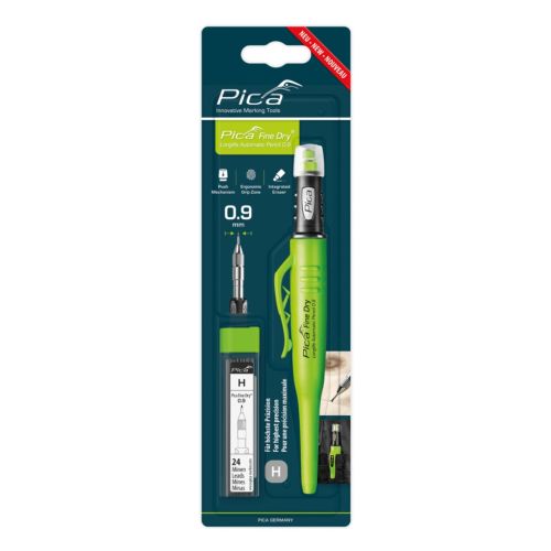 Pica 70705 Fine Dry Longlife Automatic Pencil  Bundle With Graphite H Refills