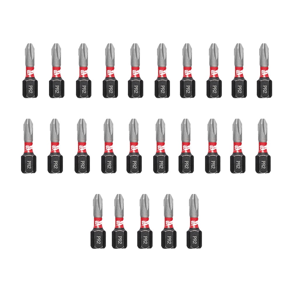 Milwaukee 48-32-4746 SHOCKWAVE™ PR2 x 1" Drywall Driver Bits - 25 Pack