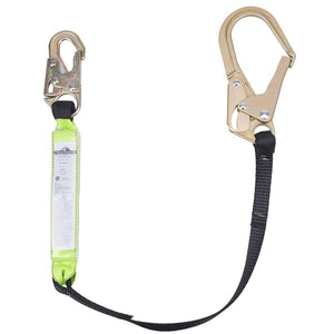 PEAKWORKS V8104724 4FT Shock Absorbing Lanyard (200 to 350 Lb Capacity) Single Leg w/Form Hook (Copy)