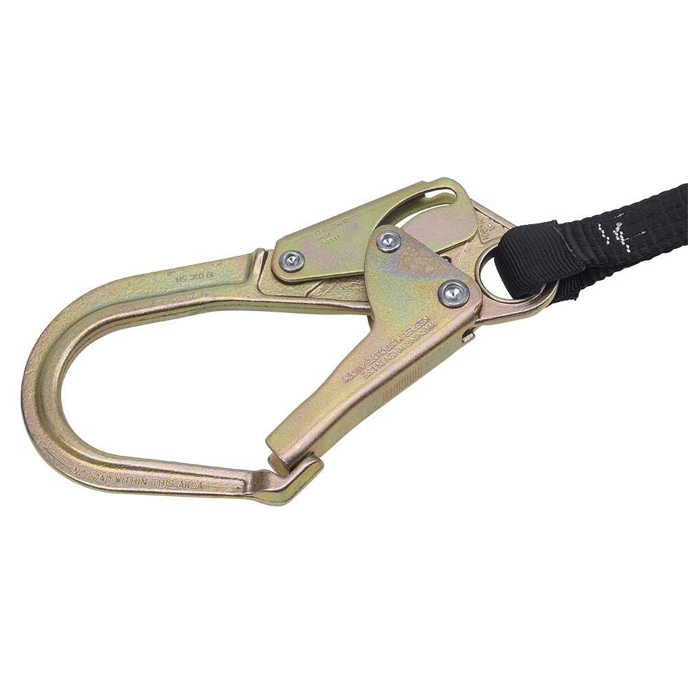 PEAKWORKS V8104724 4FT Shock Absorbing Lanyard (200 to 350 Lb Capacity) Single Leg w/Form Hook (Copy)