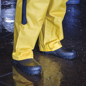 Pioneer Black PVC Steel Toe/Plate  Rubber Boots