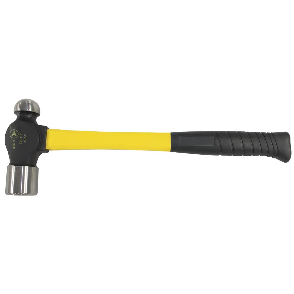 JET 740166 40oz Ball Pein Hammer With Fiberglass Handle