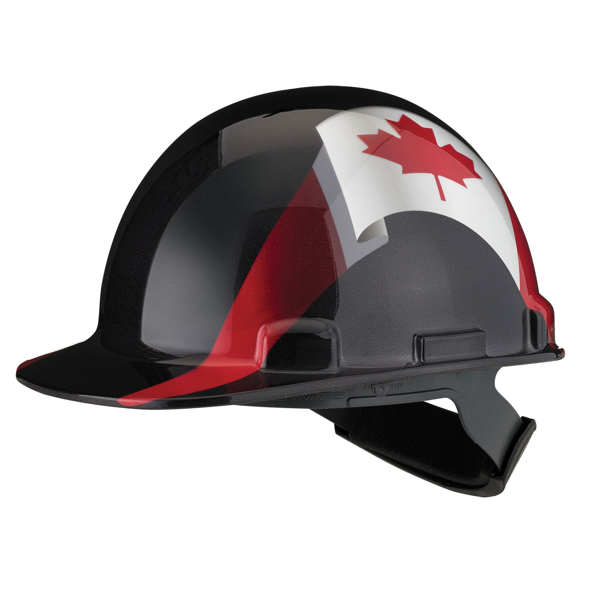 Dynamic HP341RCAN Black Canada Graphic Hard Hat