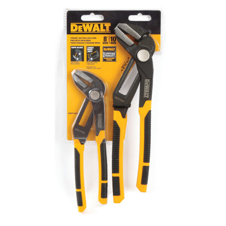 DEWALT DWHT74428 8" & 10" 2pc Pushlock Plier Set