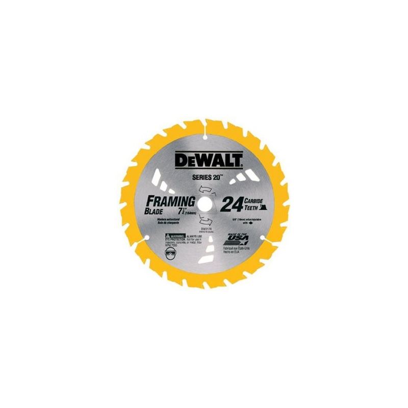 DEWALT | DW3578B10 7-1/4" 24T Framing Carbide Thin Kerf Circular Saw Blade