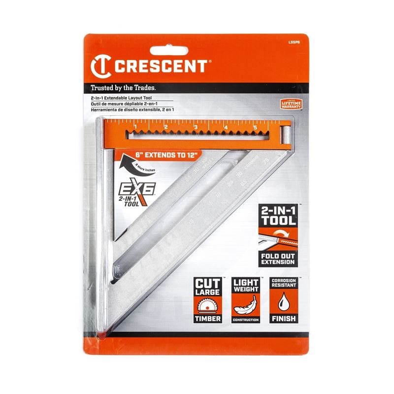 Crescent LSSP6-07 EX6 2-in-1 Extendable Square