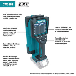 Makita DWD181ZJ 18V LXT Cordless Wall Scanner (Tool Only)