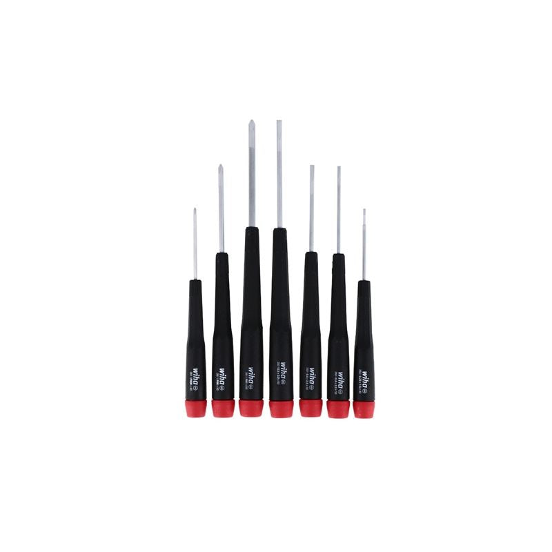 Wiha 26197 7 Piece Precision Slotted and Phillips Screwdriver Set