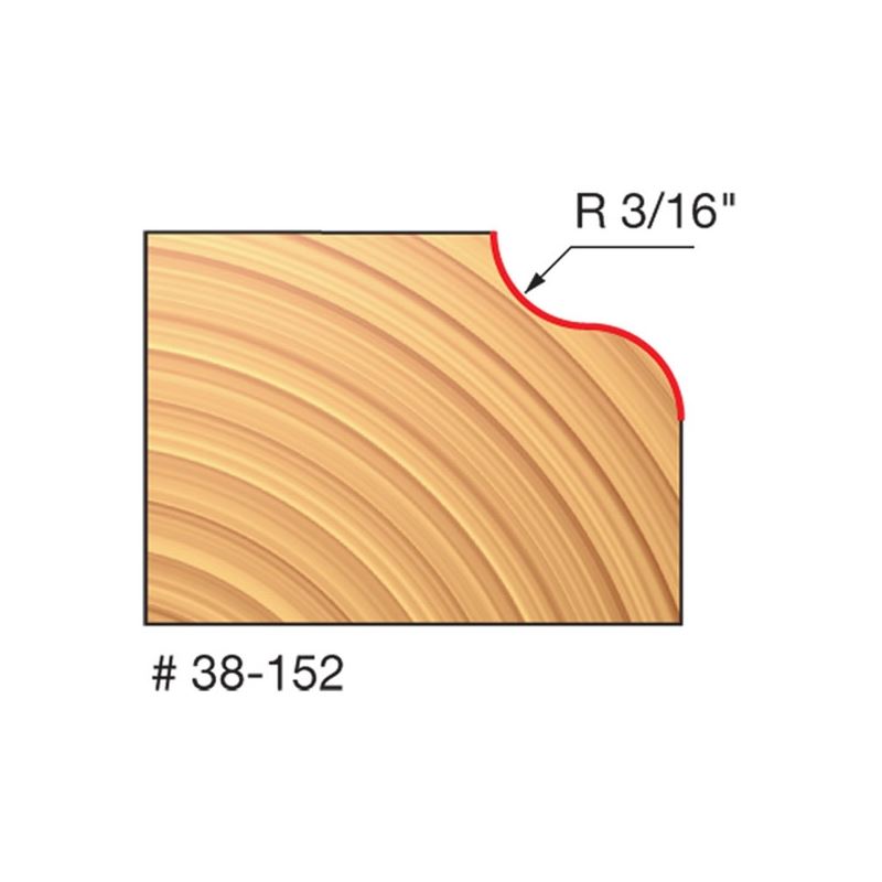 Freud | 38-152 1-1/4 (Dia.) Ogee Bit (Quadra-Cut)