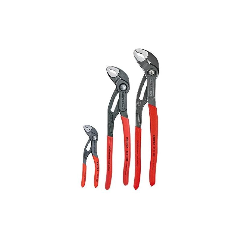 KNIPEX 9K 00 80 122 US 3 Pc Cobra Set w/ Keeper Pouch