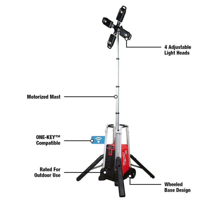 Milwaukee MXF041-1XC MX FUEL ROCKET TOWER LIGHT/CHARGER w/ 6 AMP KIT