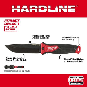 Milwaukee 48-22-1928 5in HARDLINE Fixed Blade Knife