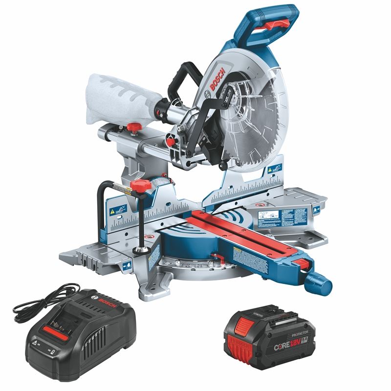 Bosch GCM18V-10SDN14 PROFACTOR 18V Surgeon 10 In. Dual-Bevel Slide Miter Saw Kit with (1) CORE18V 8.0 Ah PROFACTOR Performance Battery