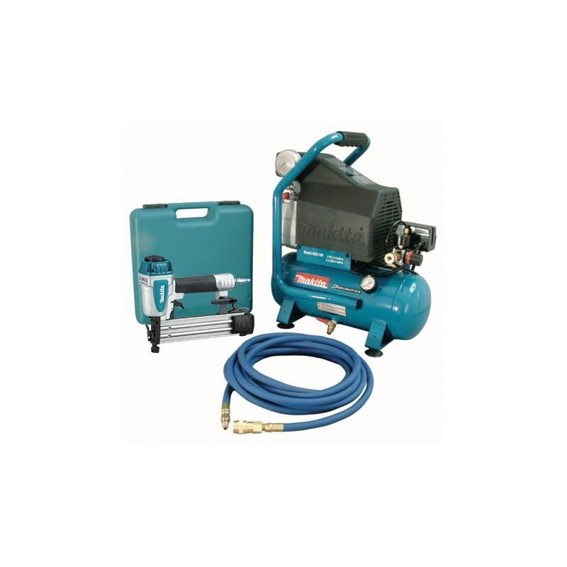 Makita | MAC700-KIT3 2H.P Air Compressor And Brad Nailer Kit