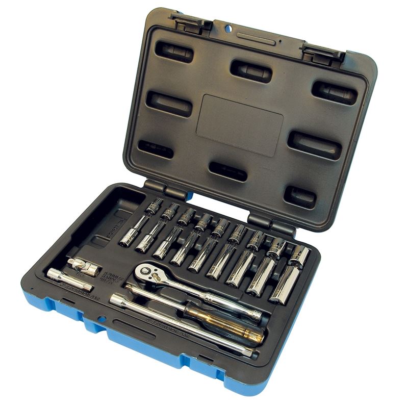 Jet 600115 24 Pc 1/4 Dr S.a.e. Socket Wrench Set - 6 Point