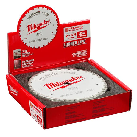 Milwaukee 48-41-0720 7-1/4" 24T Framing Circular Saw Blade