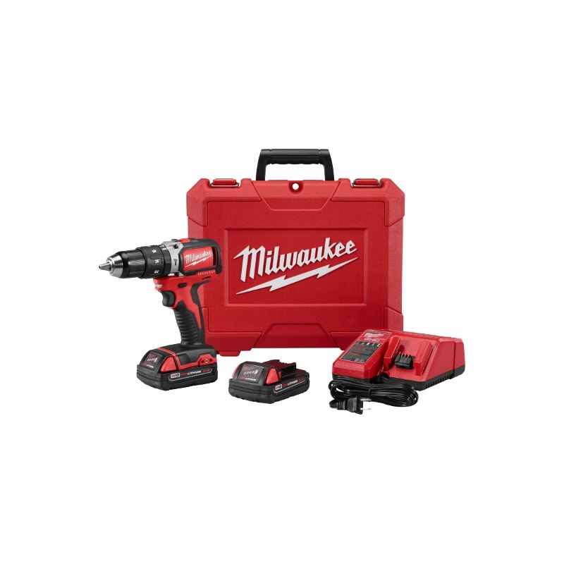 Milwaukee 2702-22CT M18 1/2" Compact Brushless Hammer Drill/Driver Kit