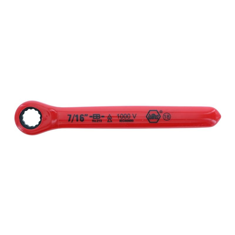 Wiha Insulated Ratchet Wrench 7/16in