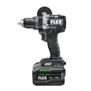 FLEX FX1271T-1H 24V 1/2 in 2-Speed Hammer Drill Driver w/ Turbo Mode Stacked-Lithium Kit