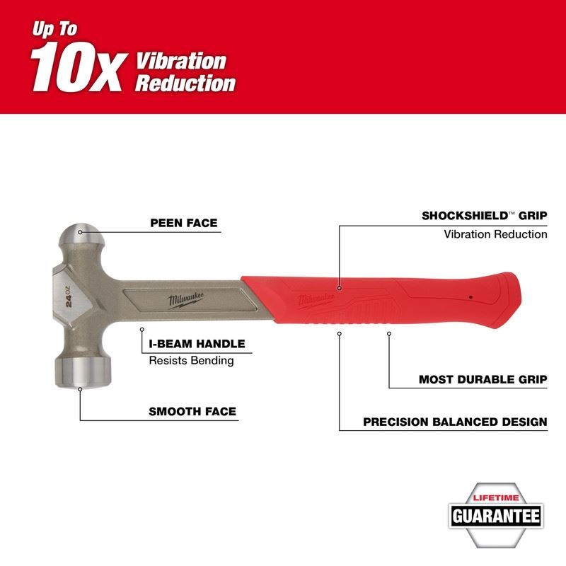 Milwaukee 48-22-9131 24oz STEEL BALL PEEN HAMMER