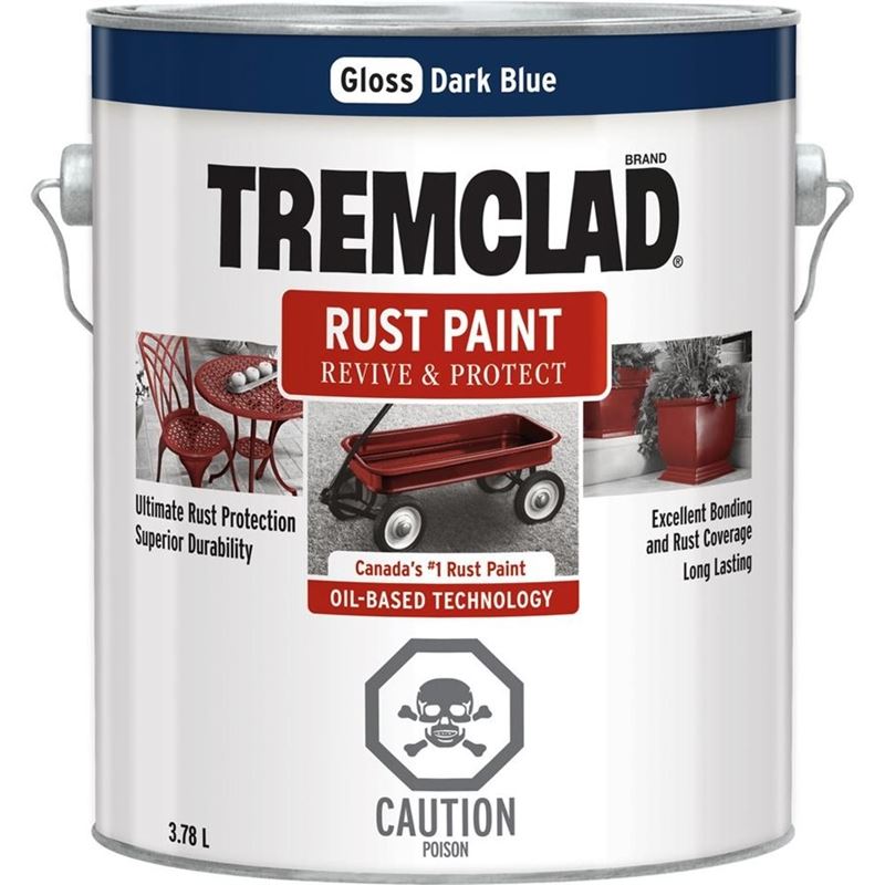 TREMCLAD Rust Paint 3.78L DARK BLUE