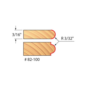 Freud | 82-100 3/32 Radius Half Round Bit