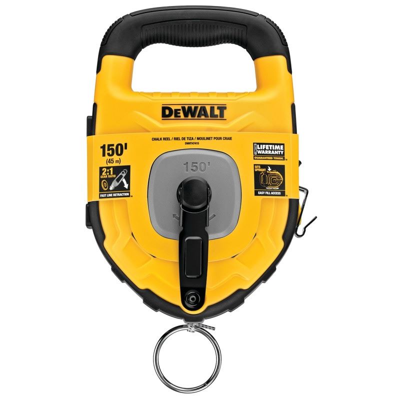 DEWALT DWHT47415 45m / 150 ft. Large Capacity Chalk Reel