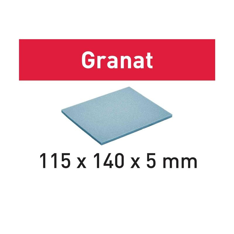 Abrasive sponge 115x140 x5 MD 280 GR/20 Granat