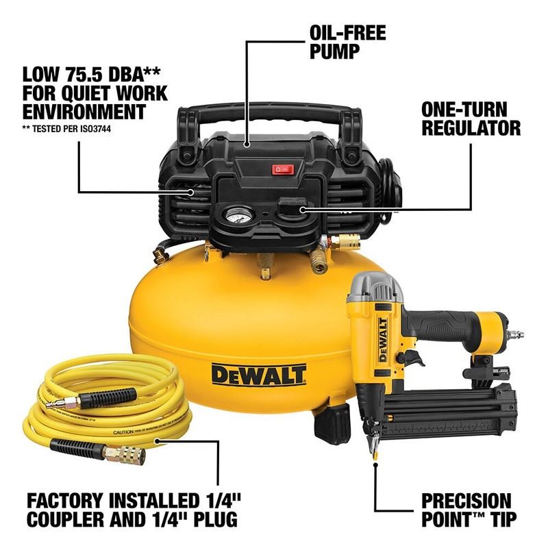 DEWALT DWFP1KIT Nailer and Compressor Combo Kit