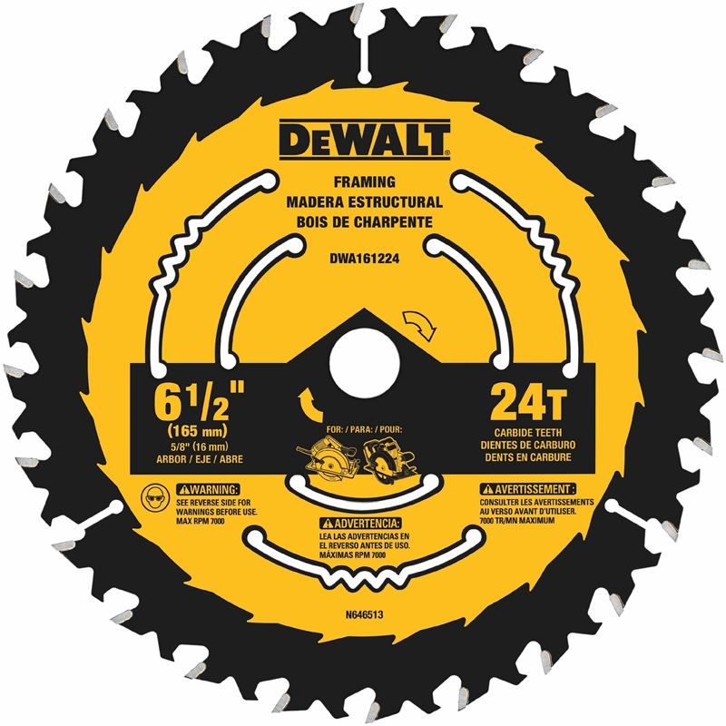 DEWALT DWA161240 6-1/2 in. Circular Saw Blades