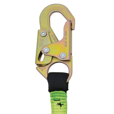 PEAKWORKS V8104606 6 FT Shock Absorbing Lanyard (110 to 220 Lb Capacity) Single Leg w/ Snap Hooks