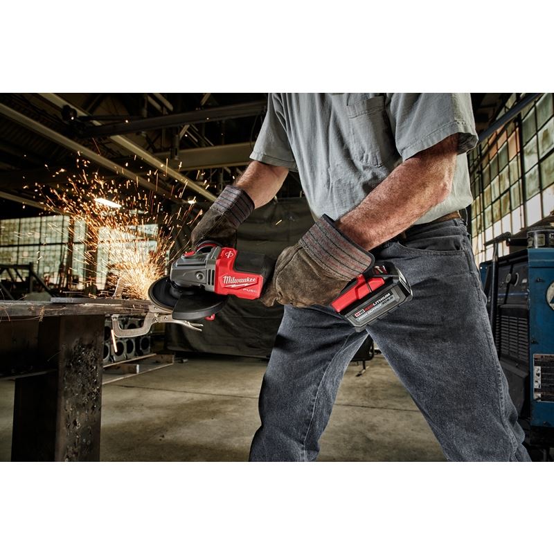 2980-20 M18 FUEL 18 Volt Lithium-Ion Brushless Cordless 4-1/2 in.-6 in. No Lock Braking Grinder with Paddle Switch  - Tool Only