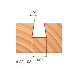 Freud | 22-102 3/8 (Dia.) Dovetail Bit