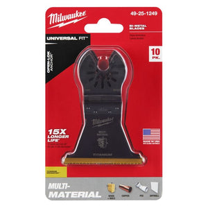 Milwaukee 49-25-1249 OPEN-LOK 2-1/2 in Titanium Enhanced Bi-Metal Multi-Material Blades 10 Pk