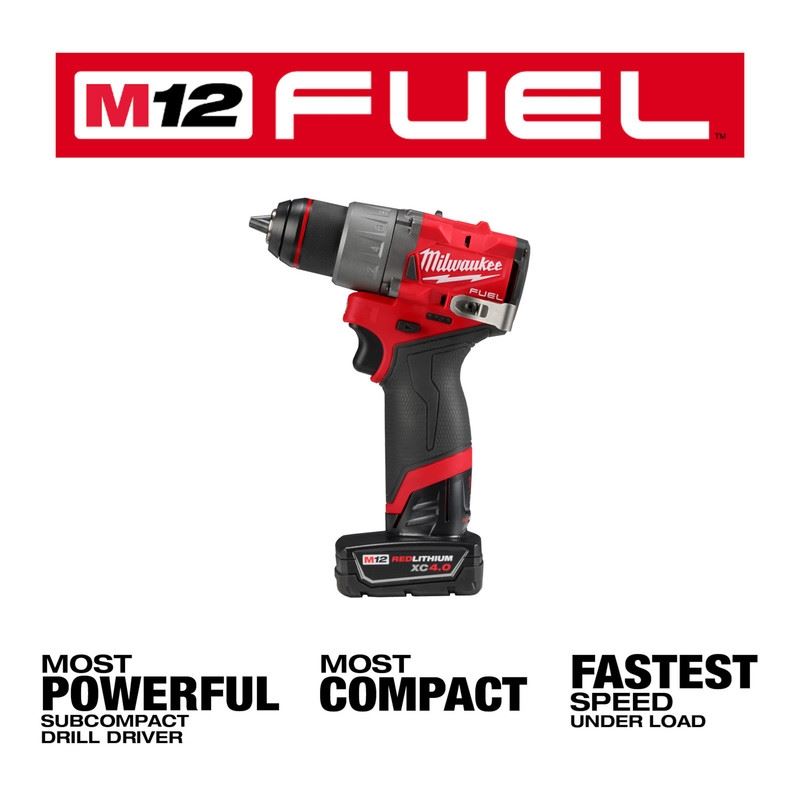 Milwaukee 3403-22 M12 FUEL 1/2in Drill/Driver Kit