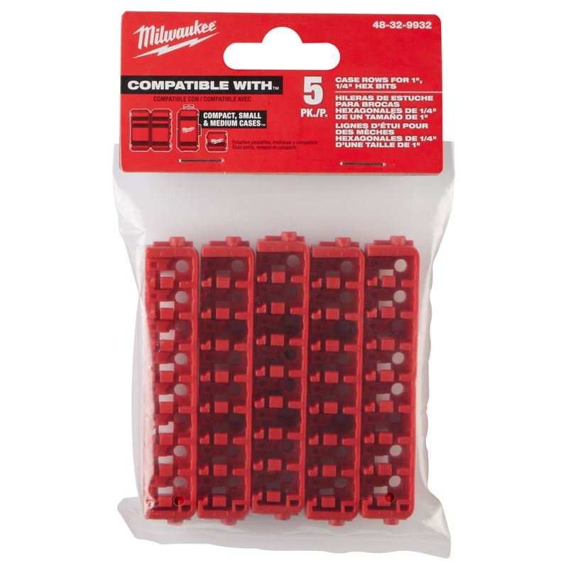 Milwaukee 48-32-9932 Small and Medium Case Rows for Insert Bit Accessories 5PK